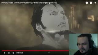 PsychoPass Movie Providence  Official Trailer REACTION English Sub [upl. by Aihsenek]