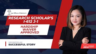 Research scholar’s I612 J1 Hardship Waiver Approved [upl. by Christal857]