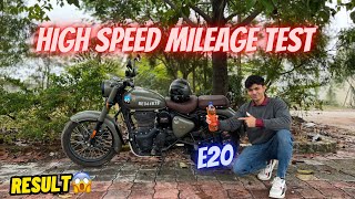 2024 Classic 350 E20 High Speed Mileage test  New Classic 1L Mileage [upl. by Elliven]