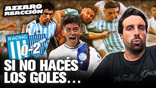 SI NO HACÉS LOS GOLES RACING 02 GODOY CRUZ  AZZARO REACCIÓN [upl. by Alfy]