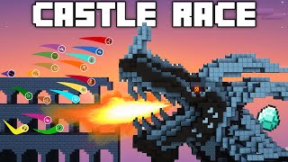 Minecraft Marble Race EP22 Crazy Castle Race [upl. by Nerw]