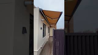 Modern awning retractable arm LED ambient light strip aluminum alloy shell [upl. by Root697]