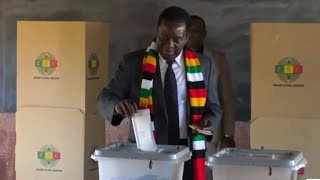 Zimbabwe holds presidential election [upl. by Batha954]