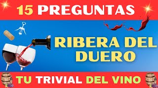 🍷 TRIVIAL Ribera del Duero 15 PREGUNTAS sobre una de las mejores DO de España 🏆🍇 [upl. by Aicil]