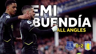 ALL ANGLES  Emiliano Buendia Goal Vs Everton  EVEvsAVL [upl. by Merridie]