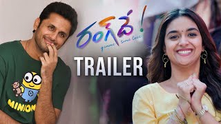 RangDe Official Trailer  Nithiin Keerthy Suresh  Venky Atluri  Devi Sri Prasad [upl. by Brendon]