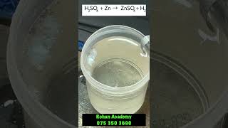 Reaction of Sulfuric acid vs Zinc [upl. by Moshe411]