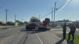 Illinois ammonia truck crash 5 killed hundreds evacuated [upl. by Pouncey348]