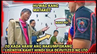 Cong BOSITA PULIS ENFORCER KOMPERMADO Ang KANILANG PANGHULI KAHIT HINDI SILA DEPUTIZED NG LTO [upl. by Adirf]