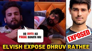 bigg boss ott 2 live Elvish yadav Expose Dhruv rathee in bigg boss Fukra and Pooja gets shocked [upl. by Rendrag]