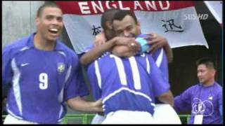 World Cup 2002 Ronaldinho Free Kick vs England [upl. by Mclain]