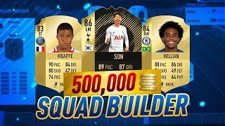 FIFA 18 INSANE 500K SQUAD BUILDER  BEST UNSTOPPABLE 3 LEAGUE HYBRID TEAM  ULTIMATE TEAM TIPS [upl. by Zerat]