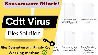 Cdtt Virus Solution  cdtt  files Decrypt amp Removal Guide  Cdtt files Recovery [upl. by Etti588]