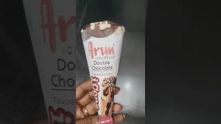 arun double chocolate cornettoarunicecreamshortsfeed food shortsvideo shorts [upl. by Panter]