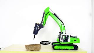 114 Hydraulic RC Excavator VOLVO 360L Installed Hammer [upl. by Aronek]