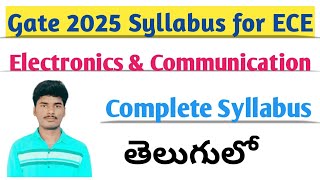 ECE syllabus for gate 2025  Gate 2025 ECE Syllabus [upl. by Malda]