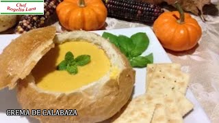 CREMA DE CALABAZA DELICIOSA RECETA [upl. by Dre]