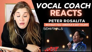 Vocal CoachReacts Peter Rosalita Sings quotWithout Youquot  Americas Got Talent 2021 [upl. by Hauck]