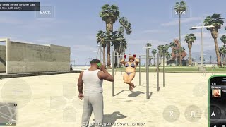 GTA V PS4 game playthrough gameplay on Android emulator part2 with installation cheat codes [upl. by Ailati55]