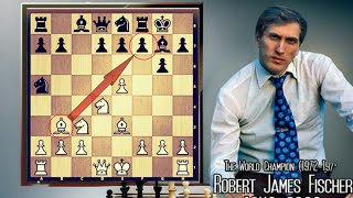 Hindi umubra ang Sicilian  after 9 moves sacrifice agad  FISHER vs RESHEVSKY 1985 NY USA [upl. by Niddala]