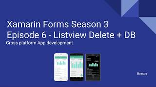 Xamarin Tutorial Season 3 Episode 6 Listview Delete SQLite [upl. by Smitty]