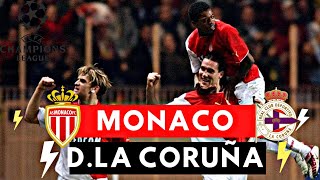 Monaco vs Deportivo la Coruña 83 All Goals amp Highlights  UEFA Champions League 2003 [upl. by Anaerdna]