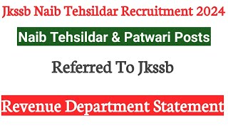 Jkssb Naib Tehsildar Recruitment 2024  Check Syllabus And Previous Year Paper Eligibility [upl. by Cayla]