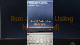 How to Run Javascript code in command prompt using Node Js javascript nodejs codeviaaman cmd [upl. by Llirrem4]