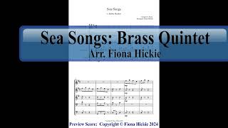 Sea Songs Brass Quintet [upl. by Hanikehs]