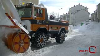 Capracotta 2019 Bufera di neve Snowstorm HD1080p [upl. by Nyladgam366]