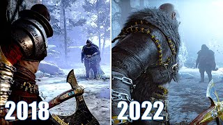 Atreus Dream Come True Thor Visits Kratos  God of War 2018 vs God of War Ragnarok 2022 [upl. by Heaps]