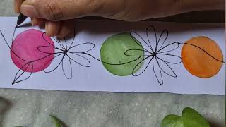 Easy flower art for beginners bookmark making Rima dey [upl. by Amuwkuhc]