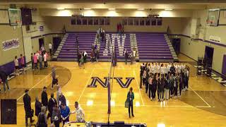 Nooksack Valley vs Mount Vernon High School Girls Varsity Volleyball [upl. by Ynatterb678]