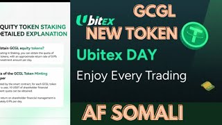 UbitExchange Update  GCGL Equity Token Has Been Introduced  AFSOMALI [upl. by Lolita]