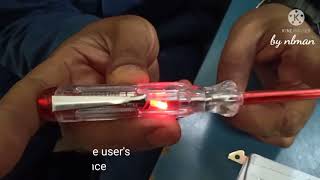 How to use Voltage Tester Screwdriver  Continuity Tester [upl. by Oemor233]