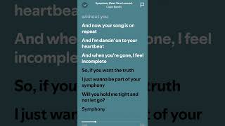 Symphony feat Zara Larsson Clean Bandit  Lyrics Remix lyrics music tophits like [upl. by Belak]