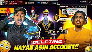 Nayan Asin V Badge Id Suspended 💔  100000 Diamond Scammed 😱  Garena Free Fire India [upl. by Ettenay]