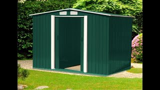 6X8 Foot Metal Shed Assembly Instructions [upl. by Cath]