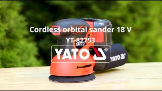 YT82753 18V Cordless Random Orbital Sander 125mm Body OnlyYATOPOWER TOOLSHAMMERDRILLCORDLESS [upl. by Lynette241]