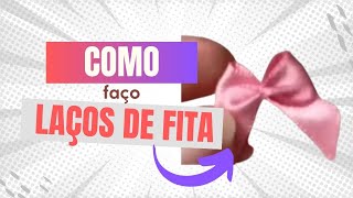 COMO FAZER MINI LAÇOS DE FITA PARA PERSONALIZADOS [upl. by Gula380]