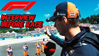 Max Verstappen Interview Before The Race [upl. by Iznik]