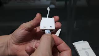 Como colocar cartão sd no iPhone ou iPad com adaptador [upl. by Einaj]