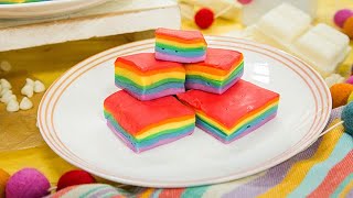 Ali FedotowskyMannos Rainbow Fudge Recipe  Hallmark Channel [upl. by Savage]