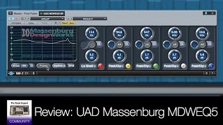 Review Of Massenburg DesignWorks® MDWEQ5 Parametric Equalizer Plug In For The UAD Platform [upl. by Gudrun]