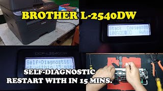 BrotherL2540DW Self Diagnostic Error l Jumper Only [upl. by Ahsaret]