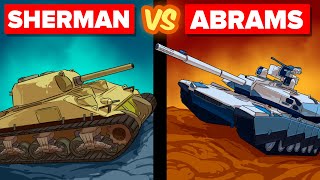 World War 2 Tank vs Modern Abrams Tank  Who Wins [upl. by Kimmel]