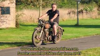 Sarolea model B 350cc ohv from 1949 [upl. by Muldon230]