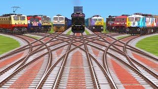 IX TRAINS CROSSING FORM CBRANCHED🎈 RAILROAD TRICKS RISKY RAILROAD TRICKStrain sim classic [upl. by Lahcym413]