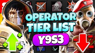 The ULTIMATE Y9S3 Tier List in Rainbow 6 Siege [upl. by Raynah]