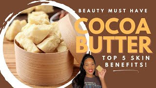 Benefits of COCOA BUTTER on Skin plus DIY Body Butter Bars Recipe [upl. by Iggem201]